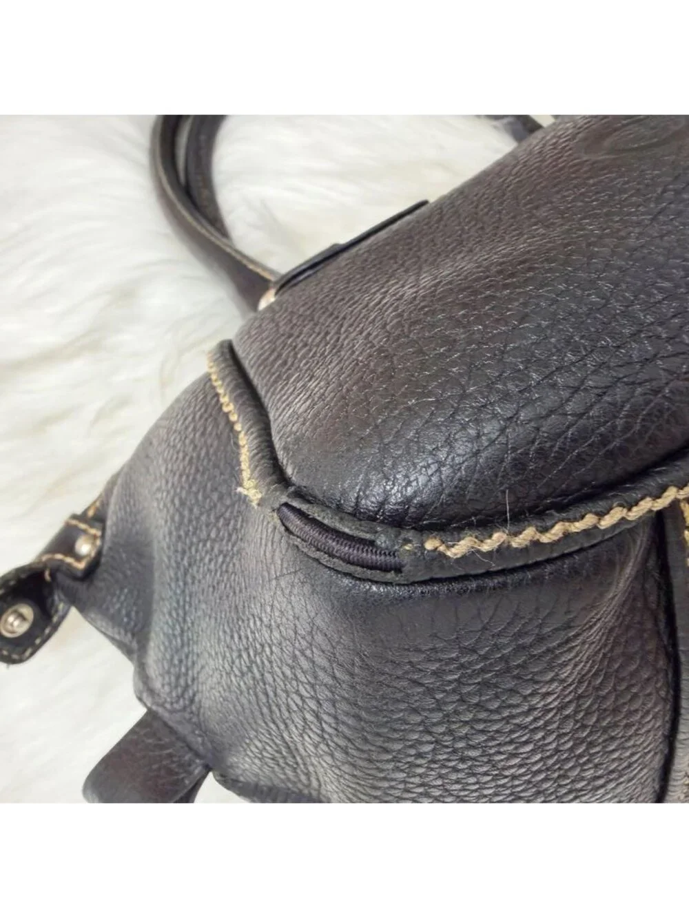 Chanel Leather Mini Boston Bag